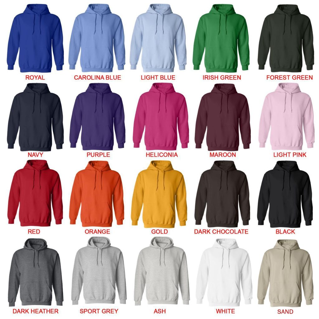 hoodie color chart - Gintama Merch